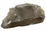 Massive, Double-Terminated Natural Smoky Quartz Crystal #219223-1